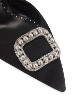 Manolo Blahnik Fabetamu Embellished Satin Mules -Kiki shop online unnamed file 1019