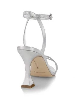 Manolo Blahnik Kamistra 70 Metallic Leather Sandals -Kiki shop online unnamed file 1034