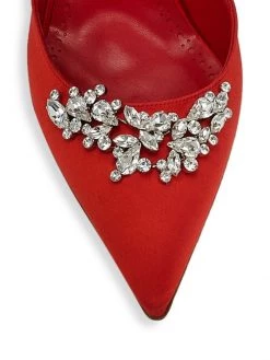 Manolo Blahnik Lurum 90 Crystal-Embellished Satin Mules -Kiki shop online unnamed file 1041