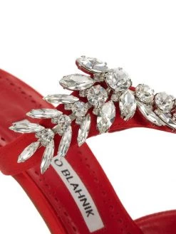 Manolo Blahnik Lurum 90 Crystal-Embellished Satin Mules -Kiki shop online unnamed file 1043