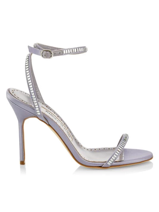 Manolo Blahnik Crinastra 105 Embellished Satin Ankle-Strap Sandals 3 Manolo Blahnik Crinastra 105 Embellished Satin Ankle-Strap Sandals