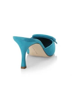 Manolo Blahnik Maysale 70 Suede Mules -Kiki shop online unnamed file 1064