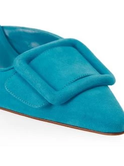 Manolo Blahnik Maysale 70 Suede Mules -Kiki shop online unnamed file 1067