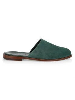 Manolo Blahnik Capuleti Suede Slippers For Men