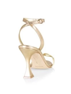 Manolo Blahnik Kamistra Metallic Leather Sandals -Kiki shop online unnamed file 1099