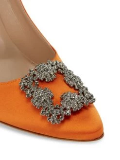 Manolo Blahnik Hangisi 105 Embellished Buckle Pumps -Kiki shop online unnamed file 1126