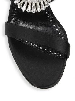 Manolo Blahnik Laali 90 Embellished Buckle Satin Mules -Kiki shop online unnamed file 1130