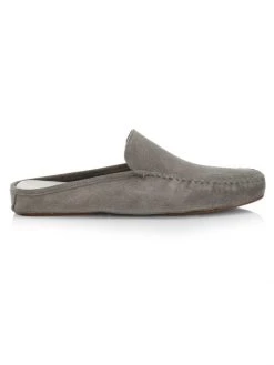 Manolo Blahnik Crawford Leather Slip-On Loafers For Men