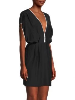 Kiki De Montparnasse Silk V-Neck Minidress 11 Kiki De Montparnasse Silk V-Neck Minidress -Kiki shop online unnamed file 116