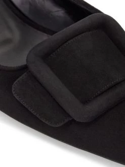 Manolo Blahnik Maysale Suede Flats Sand -Kiki shop online unnamed file 1174