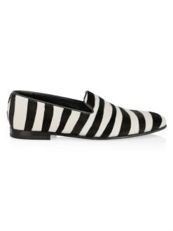 Manolo Blahnik Mario Striped Loafers For Men