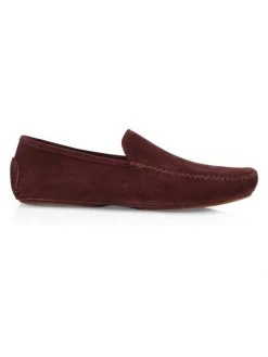 Manolo Blahnik Digby Suede Foldable Moccasins For Men