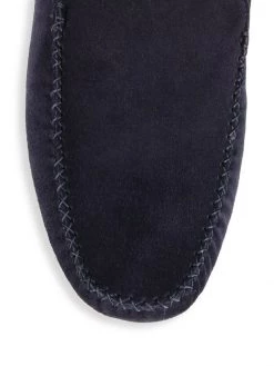 Manolo Blahnik Men's Crawford Suede & Shearling Mules For Men -Kiki shop online unnamed file 1242