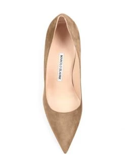 Manolo Blahnik BB 105 Suede Pumps Beige -Kiki shop online unnamed file 1290