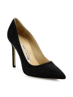 Manolo Blahnik BB 105 Suede Pumps Beige -Kiki shop online unnamed file 1292