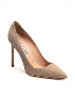 Manolo Blahnik BB 105 Suede Pumps Beige -Kiki shop online unnamed file 1293