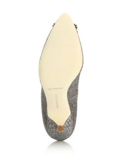 Manolo Blahnik Hangisi 105 Embellished Shimmer Pumps Gold Silver -Kiki shop online unnamed file 1310