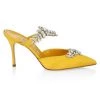 Manolo Blahnik Lurum 90 Embellished Satin Mules White Stoned -Kiki shop online unnamed file 1326