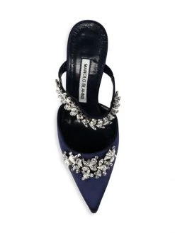 Manolo Blahnik Lurum 90 Embellished Satin Mules White Stoned -Kiki shop online unnamed file 1330