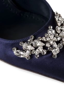 Manolo Blahnik Lurum 90 Embellished Satin Mules White Stoned -Kiki shop online unnamed file 1331