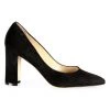Manolo Blahnik Tucciototo 90 Block-Heel Suede Pumps Black -Kiki shop online unnamed file 1348