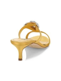 Manolo Blahnik Trinamu 50 Satin Embellished Sandals -Kiki shop online unnamed file 1362