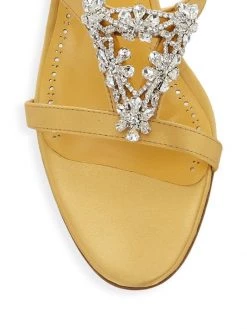Manolo Blahnik Trinamu 50 Satin Embellished Sandals -Kiki shop online unnamed file 1363