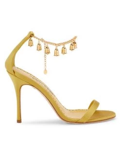 Manolo Blahnik Campanillasan 105MM Satin Sandals
