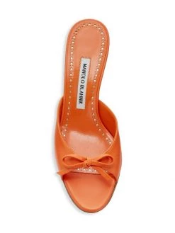 Manolo Blahnik Pertinanu 50 Leather Mules -Kiki shop online unnamed file 1383