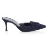 Manolo Blahnik Maysale 70 Suede Mules Navy -Kiki shop online unnamed file 1400
