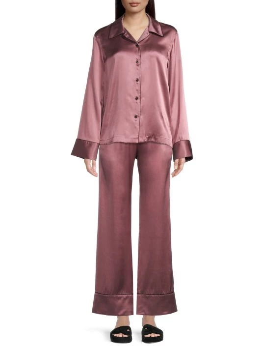 Kiki De Montparnasse Kiki Silk Lounge Top Primrose 4 Kiki De Montparnasse Kiki Silk Lounge Top Primrose - Image 2