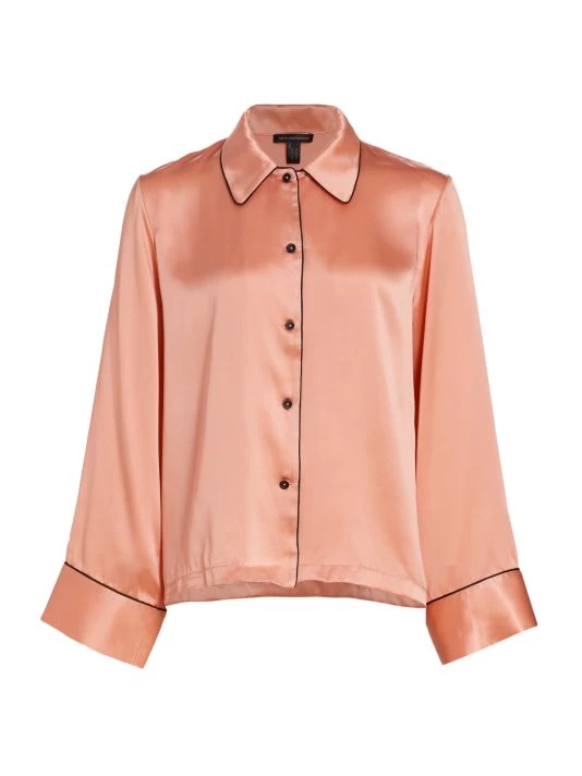 Kiki De Montparnasse Kiki Silk Lounge Top Primrose 6 Kiki De Montparnasse Kiki Silk Lounge Top Primrose - Image 4