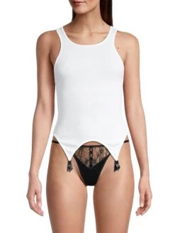 Kiki De Montparnasse Ribbed Cotton Garter Tank -Kiki shop online unnamed file 28