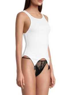 Kiki De Montparnasse Ribbed Cotton Garter Tank -Kiki shop online unnamed file 29