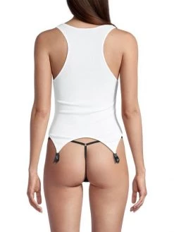 Kiki De Montparnasse Ribbed Cotton Garter Tank -Kiki shop online unnamed file 30