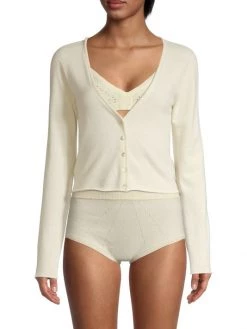 Kiki De Montparnasse Cashmere Button-Up Cropped Cardigan -Kiki shop online unnamed file 316