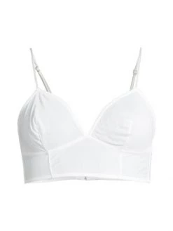 Kiki De Montparnasse Jersey Long Line Bralette Classic White -Kiki shop online unnamed file 351