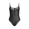 Kiki De Montparnasse Button-Front Sheer Bodysuit
