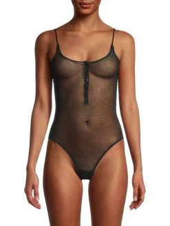 Kiki De Montparnasse Button-Front Sheer Bodysuit -Kiki shop online unnamed file 445