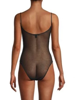 Kiki De Montparnasse Button-Front Sheer Bodysuit -Kiki shop online unnamed file 447