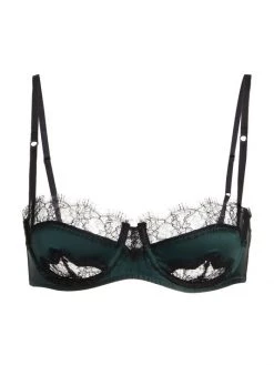 Kiki De Montparnasse Lace Inset Balconette Bra Forest -Kiki shop online unnamed file 57