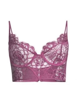 Kiki De Montparnasse Coquette Lace Longline Bra Framboise -Kiki shop online unnamed file 593