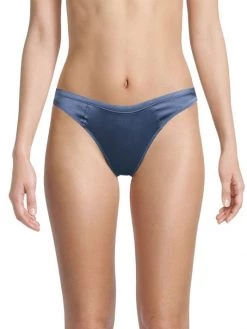 Kiki De Montparnasse Low-Rise Silk Satin Thong -Kiki shop online unnamed file 609