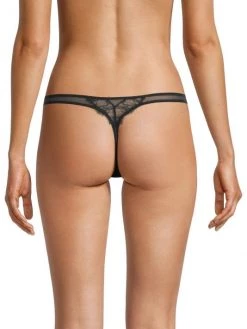 Kiki De Montparnasse Tarte Striped Lace Thong -Kiki shop online unnamed file 637