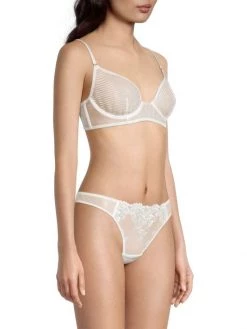 Kiki De Montparnasse Striped Lace Demi Bra -Kiki shop online unnamed file 642