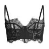 Kiki De Montparnasse Lace & Leather Balconette Bra -Kiki shop online unnamed file 657