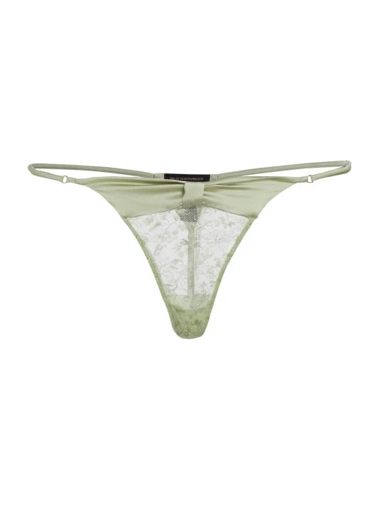Kiki De Montparnasse Cecile Satin & Lace Thong 3 Kiki De Montparnasse Cecile Satin & Lace Thong