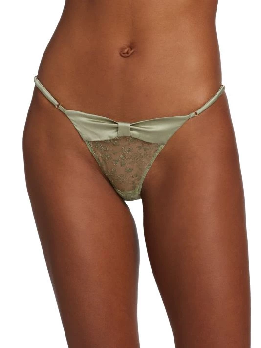 Kiki De Montparnasse Cecile Satin & Lace Thong 5 Kiki De Montparnasse Cecile Satin & Lace Thong - Image 3