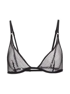 Kiki De Montparnasse Sheer Stripe Triangle Bra