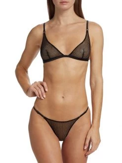 Kiki De Montparnasse Sheer Stripe Triangle Bra -Kiki shop online unnamed file 700